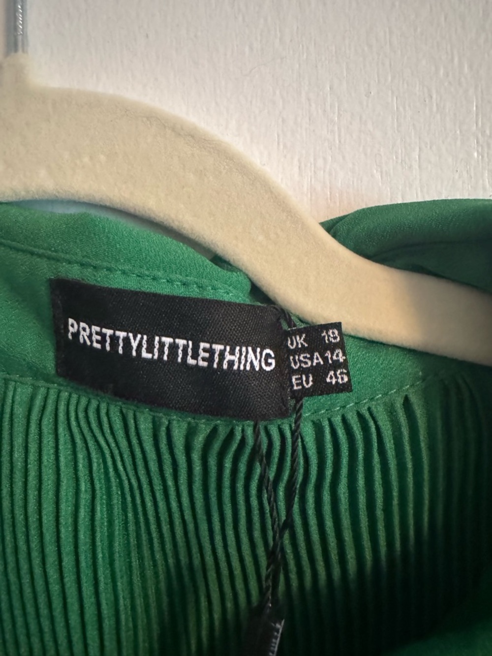 Green Ruched Button Up - Picture 2 of 3